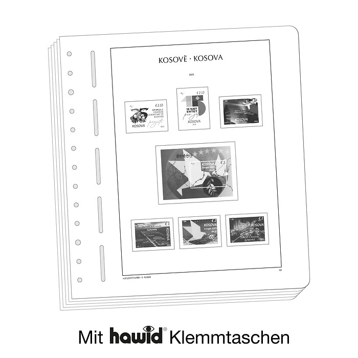 Leuchtturm Nachtrag mit Klemmtaschen Kosovo  2023