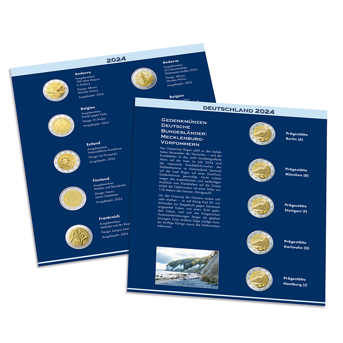 Numis Nachtrag 2024 für 2 Euro Album, deutsch
