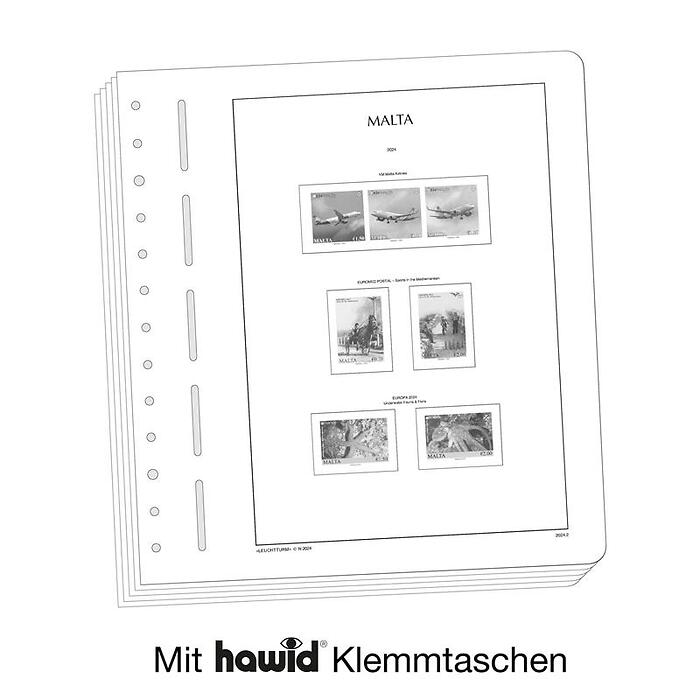 Leuchtturm Nachtrag mit Klemmtaschen Malta 2024