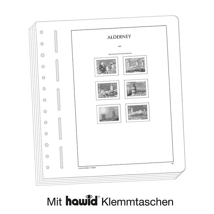 Leuchtturm Nachtrag mit Klemmtaschen Alderney 2024