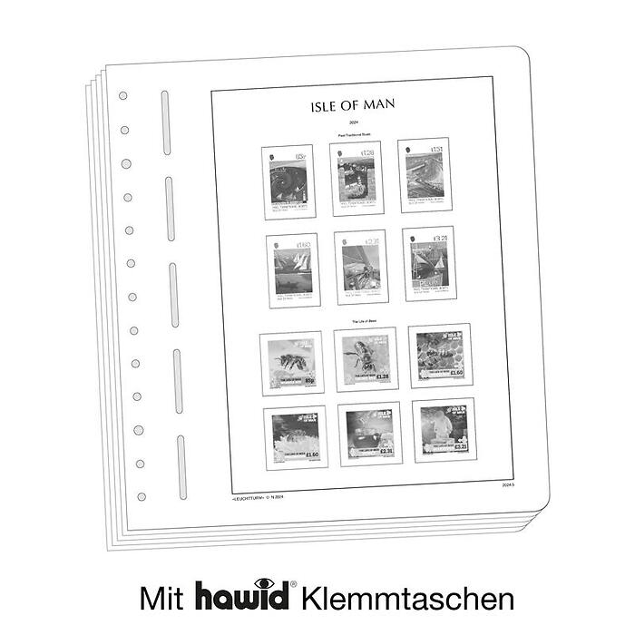 Leuchtturm Nachtrag mit Klemmtaschen Isle of Man 2024