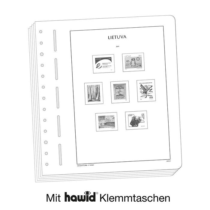 Leuchtturm Nachtrag mit Klemmtaschen Litauen 2024