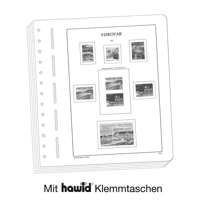 Leuchtturm Nachtrag mit Klemmtaschen Färöer 2024