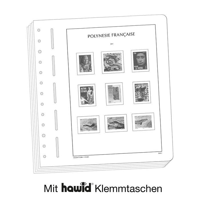 Leuchtturm Nachtrag mit Klemmtaschen Französisch Polynesien2024