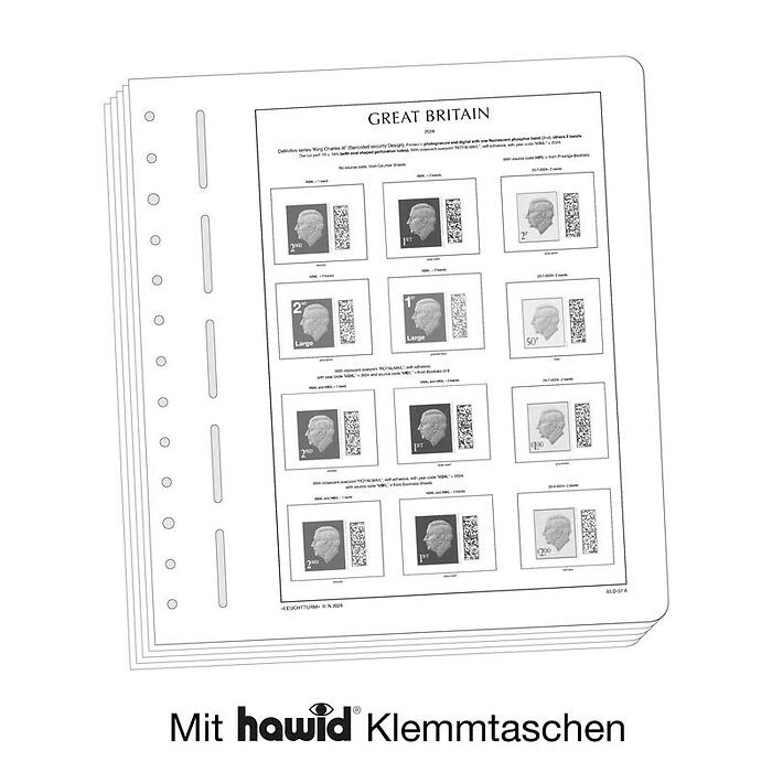 Leuchtturm Nachtrag mit Klemmtaschen GB Dauer-und Regionalmarken Besonderheiten 2024