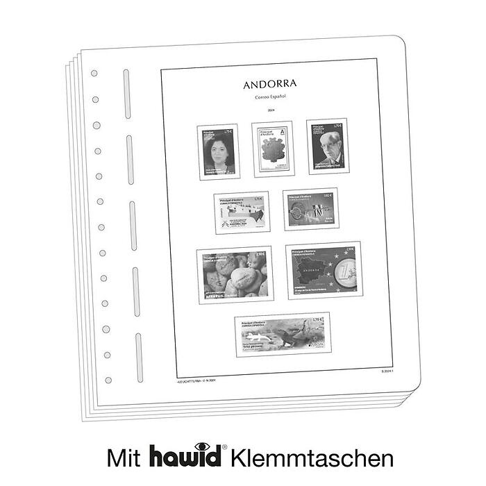 Leuchtturm Nachtrag mit Klemmtaschen Andorra spanisch 2024