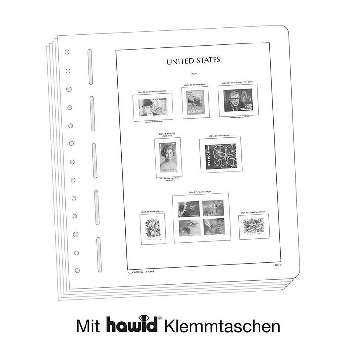 Leuchtturm Nachtrag mit Klemmtaschen USA 2024