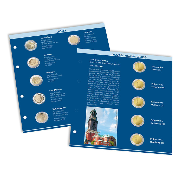 Numis Nachtrag 2025 für 2 Euro Album, deutsch