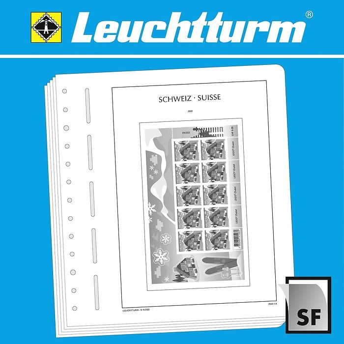 LEUCHTTURM SF-Vordruckblätter Schweiz Kleinbogen