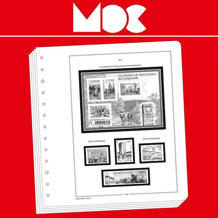 MOC Vordruckblätter Frankreich Selbstklebende Marken für Geschäftskunden