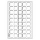 Tab Münztableau L für 45 Münzen bis 31 mm, blau, 2er Pack