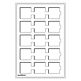 Tab Münztableau L mit 15 eckigen Fächern (50 mm), blau, 2er  Pack
